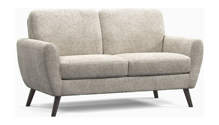 Studio Sits Colt 2 Seater Sofa in luxurious boucle linen grey fabric